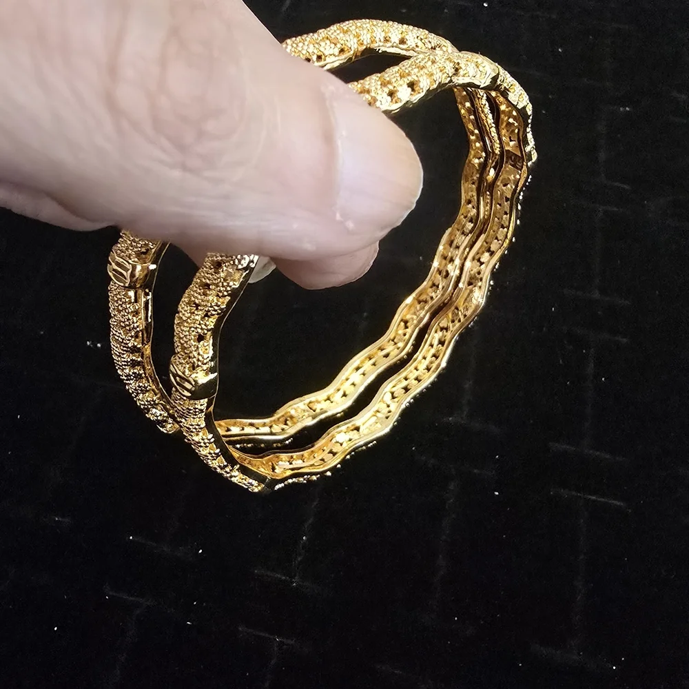 Elegant Gold-Toned Women's Bangles